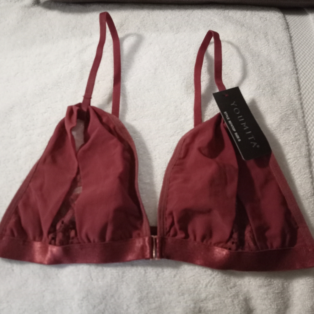 Youmita Bralette,wine color,size S